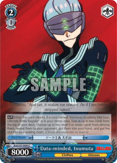 Data-minded, Inumuta