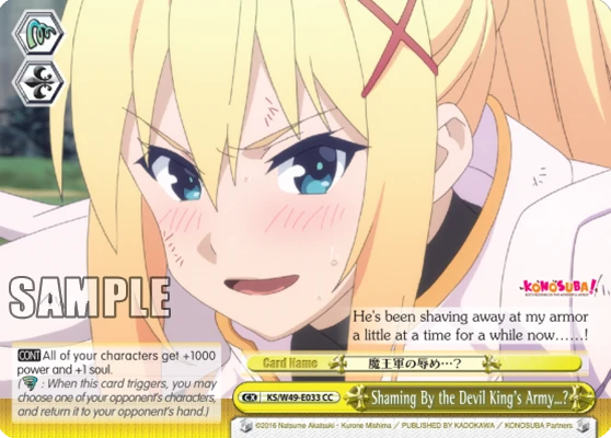 Shaming By the Devil King's Army…?
