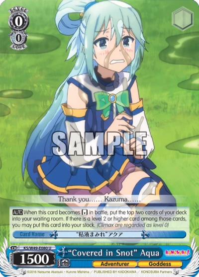 “Covered in Snot” Aqua