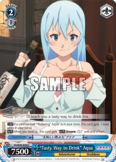 “Tasty Way to Drink” Aqua