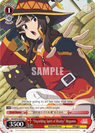 "Unyielding Spirit of Rivalry" Megumin