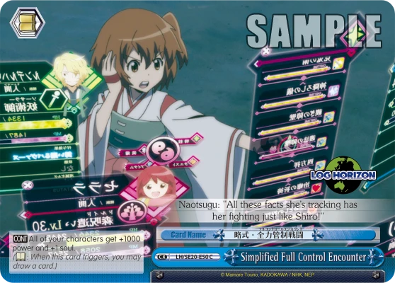 Simplified Full Control Encounter