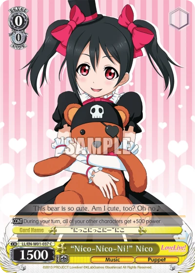 "Nico-Nico-Ni!" Nico