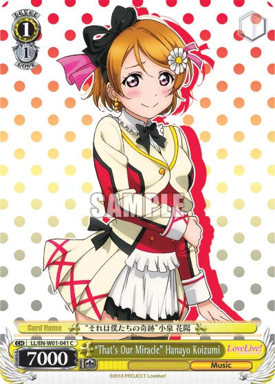 "That's Our Miracle" Hanayo Koizumi