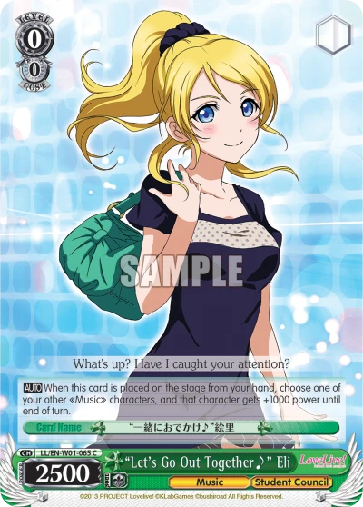 "Let's Go Out Together♪" Eli