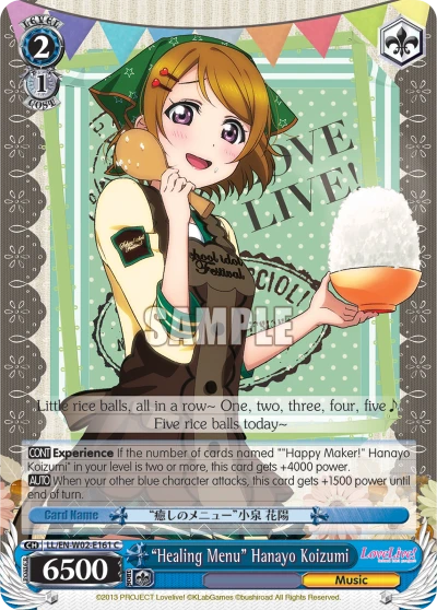 “Healing Menu” Hanayo Koizumi