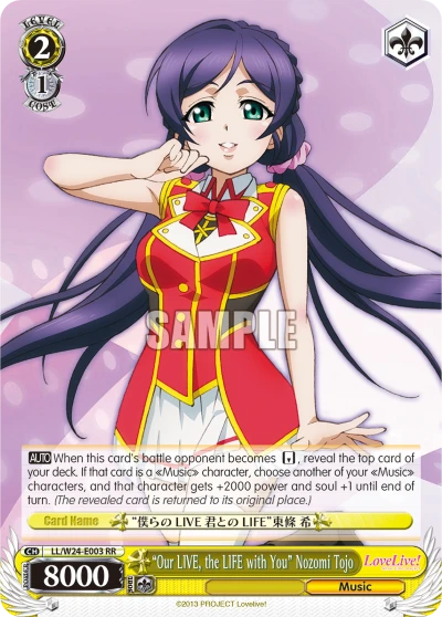 "Our LIVE, the LIFE with You" Nozomi Tojo