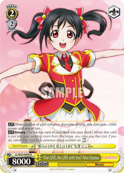 "Our LIVE, the LIFE with You" Nico Yazawa