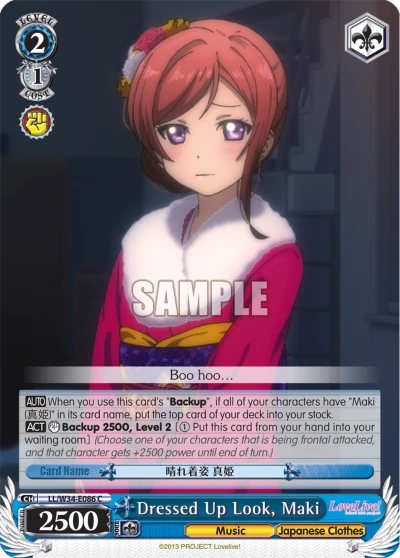 Dressed Up, Maki