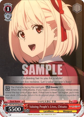 Valuing People’s Lives, Chisato