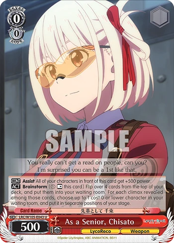 As a Senior, Chisato