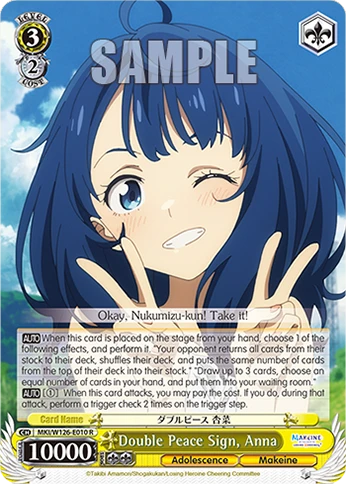 Double Peace Sign, Anna