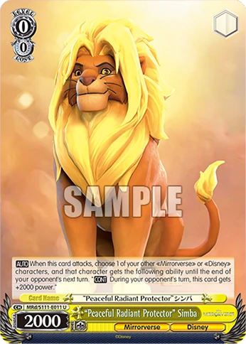 “Peaceful Radiant Protector” Simba