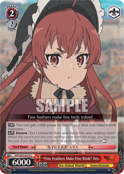 "Fine Feathers Make Fine Birds" Eris