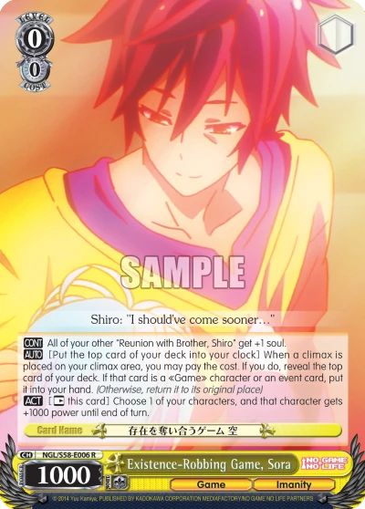 Existence-Robbing Game, Sora