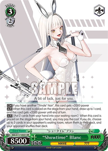 “Showtime” Blanc