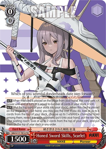 Honed Sword Skills, Scarlet