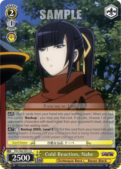 Cold Reaction, Nabe