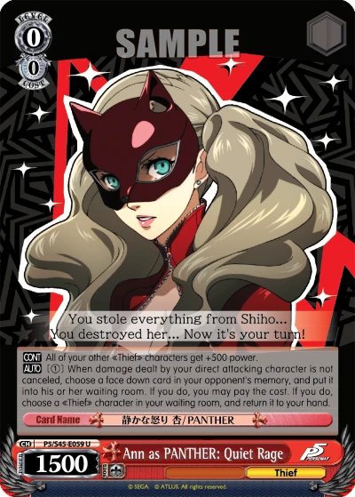Ann as PANTHER: Quiet Rage