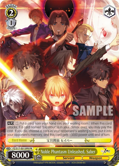 Noble Phantasm Unleashed, Saber