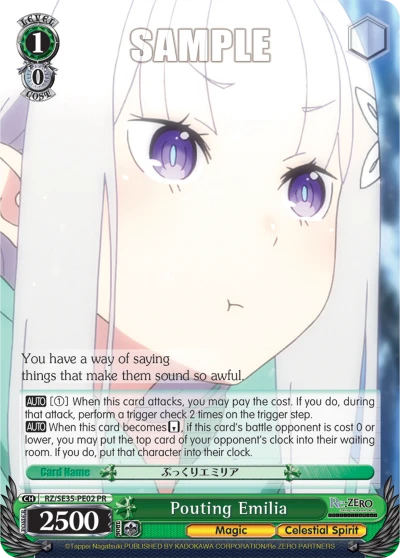 Pouting Emilia