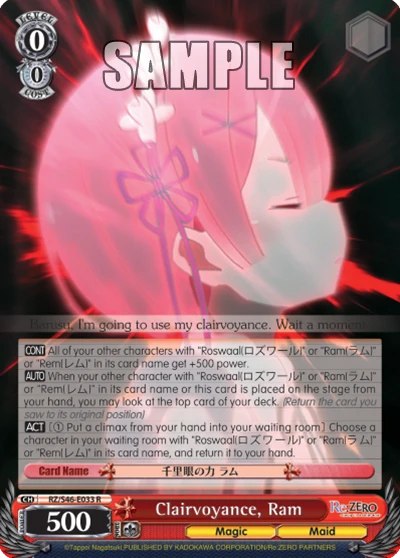 Clairvoyance, Ram