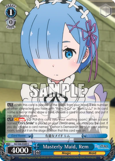 Masterly Maid, Rem