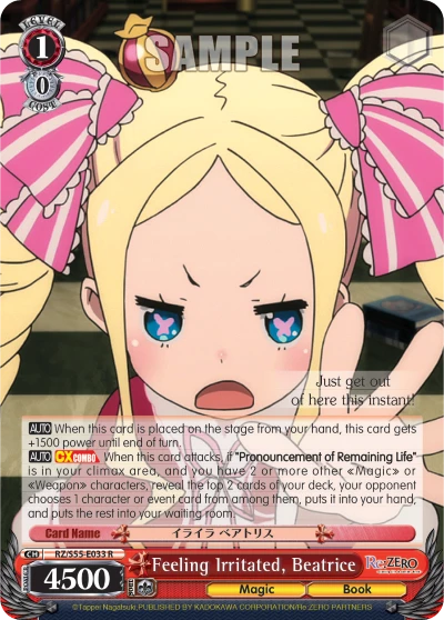 Feeling Irritated, Beatrice