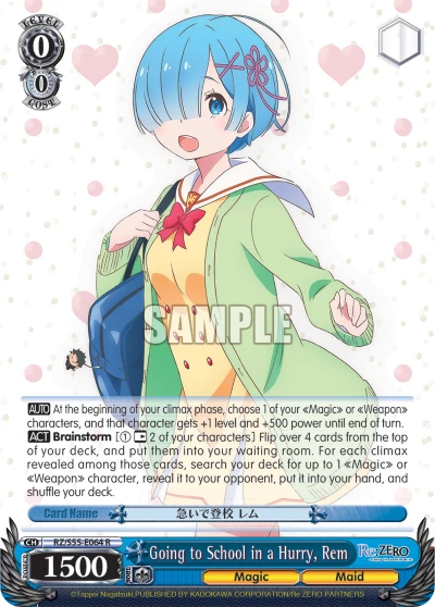 Going to School in a Hurry, Rem