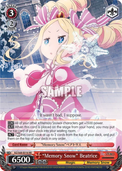 "Memory Snow" Beatrice