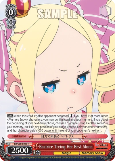Beatrice Trying Her Best Alone