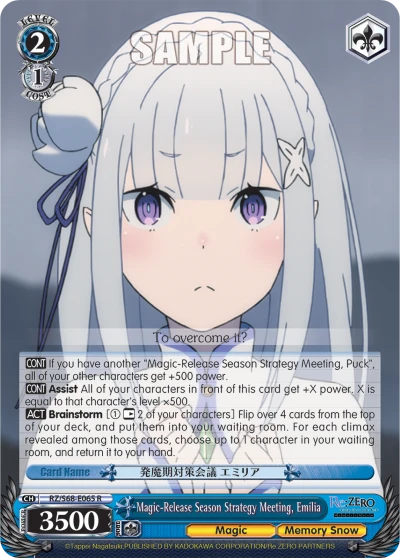 Magic-Release Season Strategy Meeting, Emilia
