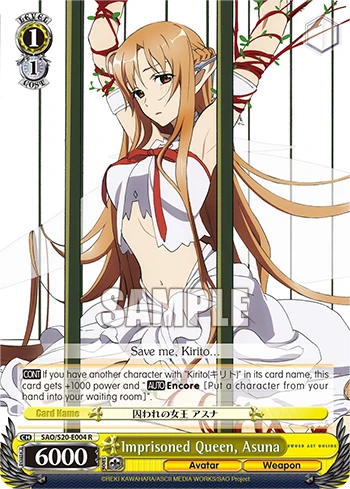 Imprisoned Queen, Asuna