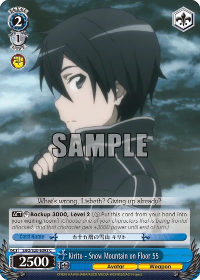 Kirito - Snow Mountain on Floor 55