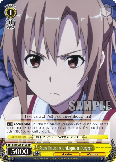 Asuna Enters the Underground Dungeon