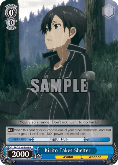 Kirito Takes Shelter