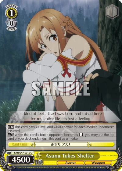 Asuna Takes Shelter