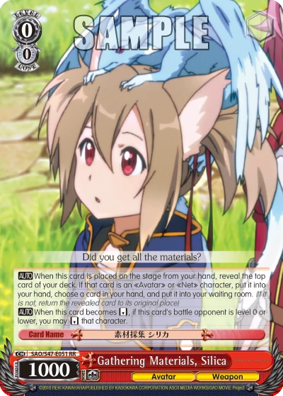 Gathering Materials, Silica
