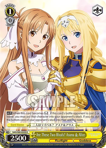 Are These Two Rivals? Asuna & Alice