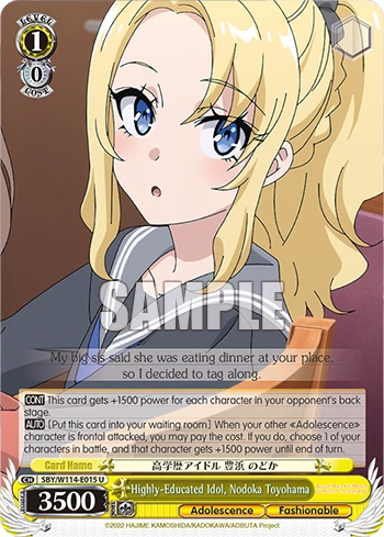 Highly-Educated Idol, Nodoka Toyohama