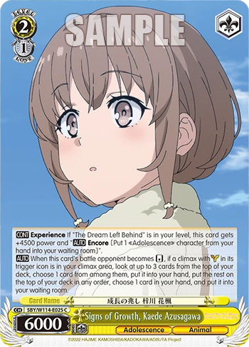 Signs of Growth, Kaede Azusagawa