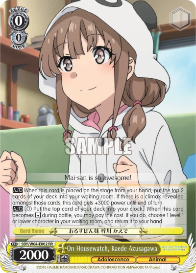 On Housewatch, Kaede Azusagawa