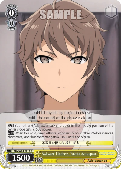 Awkward Kindness, Sakuta Azusagawa