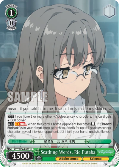 Scathing Words, Rio Futaba
