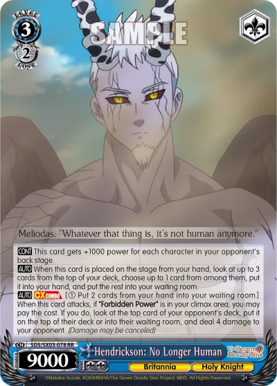 Hendrickson: No Longer Human