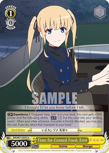 Time for Canned Food, Eriri