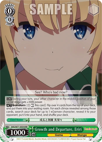 Growth and Departure, Eriri