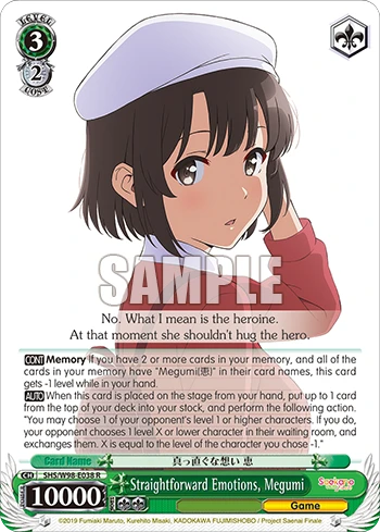 Straightforward Emotions, Megumi