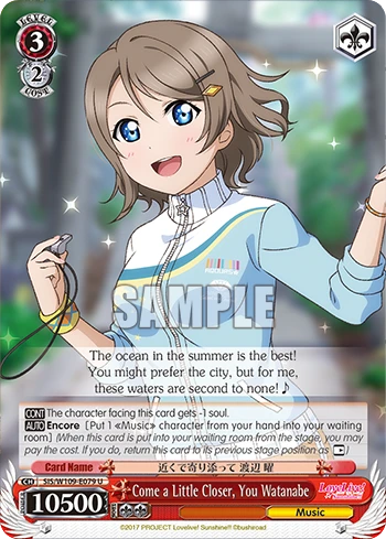Come a Little Closer, You Watanabe