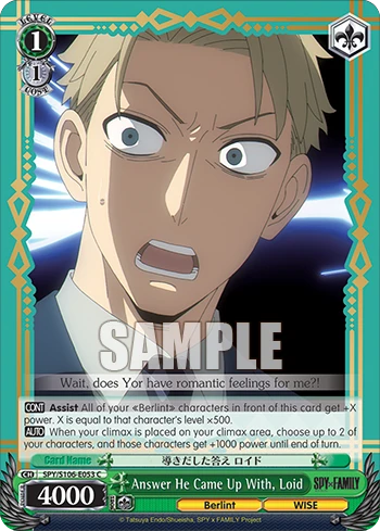 Answer He Came Up With, Loid